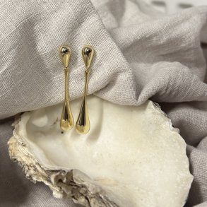 �rering SHINY NEW BIG DROP forgyldt s�lv