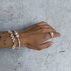 RING KARLA PEARL slv