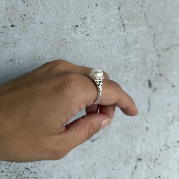 RING KARLA PEARL slv