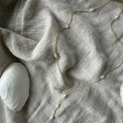 Y-Halskde LUNELLA Y-Halskde forgyldt slv