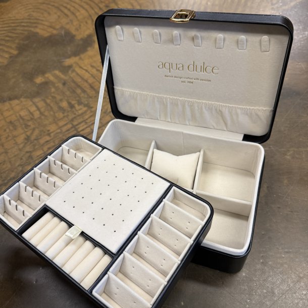 Stort smykkeskrin SORT - Aqua Dulce limited edition