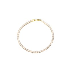 Armbnd Tennis Large 18 CM Forgyldt