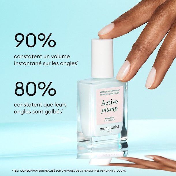 Neglelak Active PLUMP  - Aqua Glazed - Manucurist