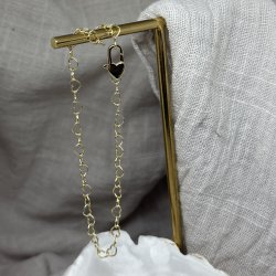 Armbnd Love Me Heart Forgyldt