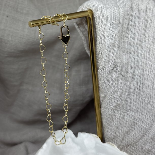 Armbnd Love Me Heart Forgyldt