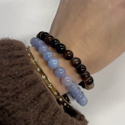 Armb�nd glasperler med elastik