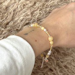   Armb�nd MOONLIGHT PEARL 17 + 3 CM - S�lv