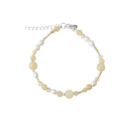   Armb�nd MOONLIGHT PEARL 17 + 3 CM - S�lv