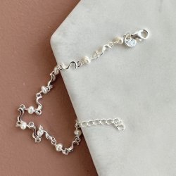 Armbnd Rhumba Pearl sterling slv