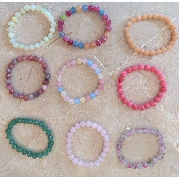 Armbnd glas med elastik