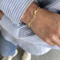 Armbnd KOI Forgyldt Slv