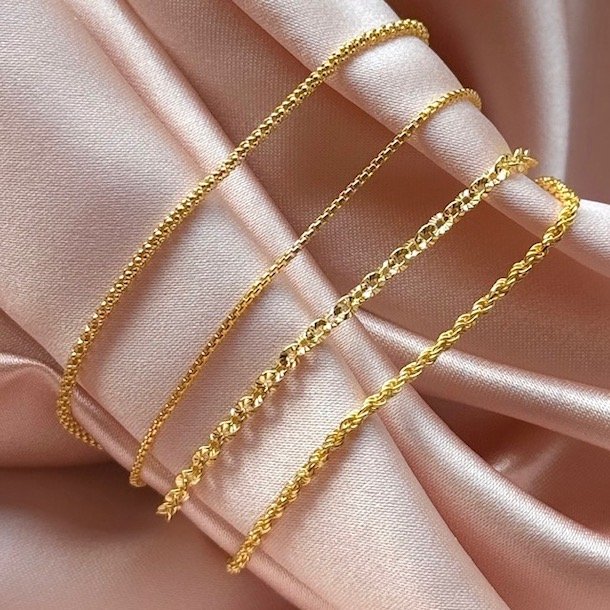 Armbnd ROPE Forgyldt Slv