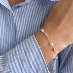 Armbnd MILENA Forgyldt Slv