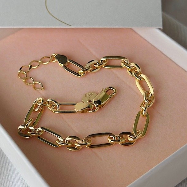 Armbnd NICE Forgyldt slv