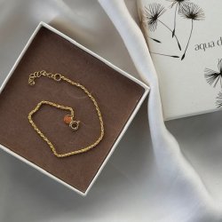 Armbnd ROPE Forgyldt Slv