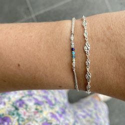 Armbnd MILA links sterling slv