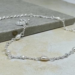 Armbnd RICE DOT sterling slv