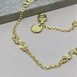 Armbnd Rhumba forgyldt slv