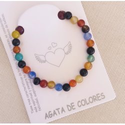 Armbnd med mineral perler