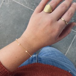 Halskde og armbnd gavest forgyldt