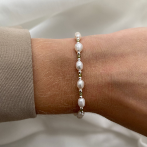 Armbnd COAST OLIVE sterling slv