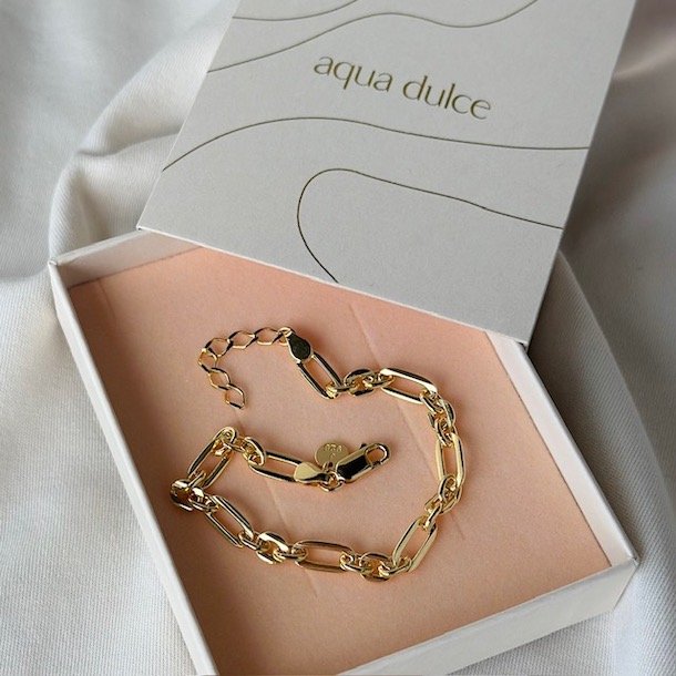 Armbnd NICE Forgyldt slv