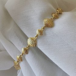 Armbnd SHELLY forgyldt slv 