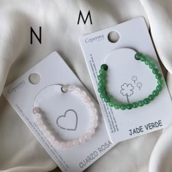 Armbnd med mineral perler