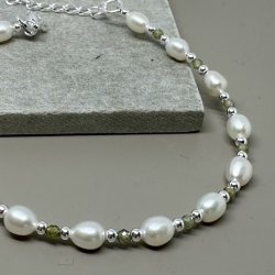 Armbnd COAST OLIVE sterling slv