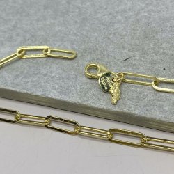 Armbnd Mila chain forgyldt slv