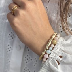 Armbnd MORGANITE DREAM Forgyldt slv