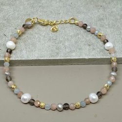 Armbnd MIAH forgyldt slv