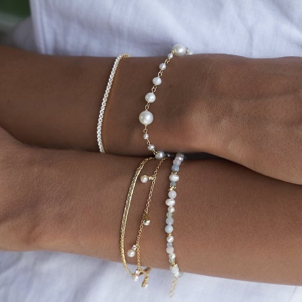 Armbnd GHITA forgyldt slv