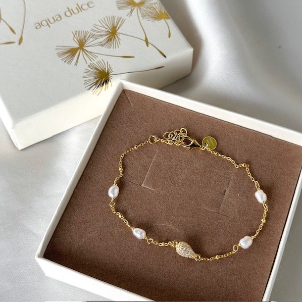 Armbnd PAV PEARL Forgyldt Slv
