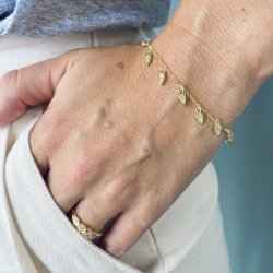 Lilja fingerring forgyldt