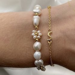 Armbnd Rhumba forgyldt slv