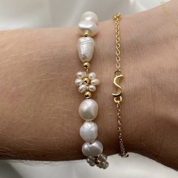 Armbnd Rhumba forgyldt slv