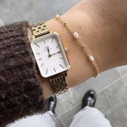 Armbnd RICE DOT forgyldt slv