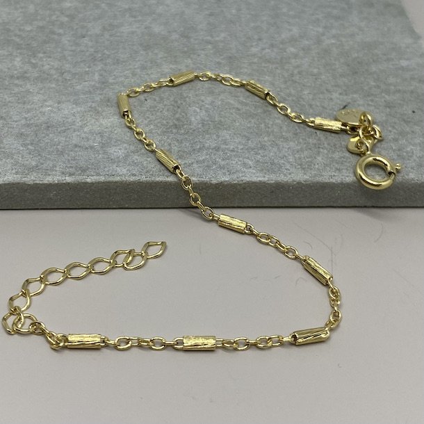 Armbnd TUBE  Forgyldt slv