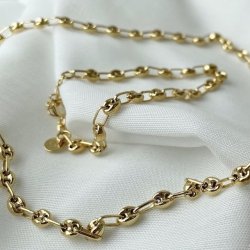 Halskde COFFEE SMALL Forgyldt slv