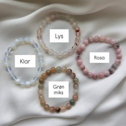 Armbnd glas med elastik