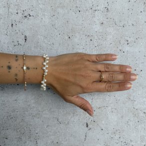 Armbnd LUNELLA PEARL Armbnd forgyldt slv