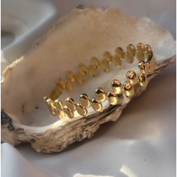 Armring vandfast 18kt. forgyldt