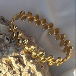 Armring vandfast 18kt. forgyldt