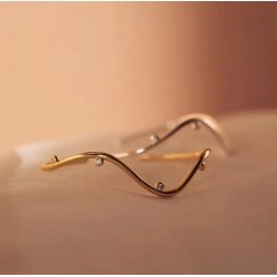 Armring WAVY Forgyldt slv