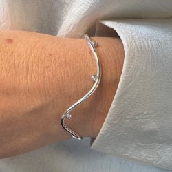 Armring WAVY Sterling slv