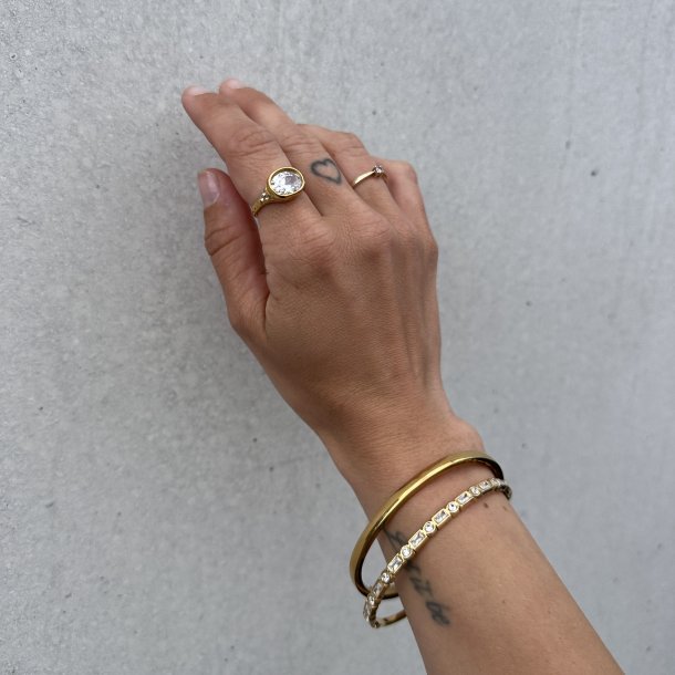Armring Sora Simple - Guldbelagt Vandfast 