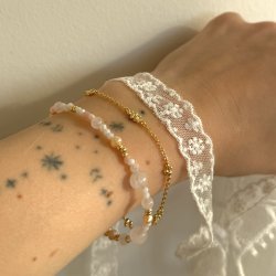 Armb�nd AYA 17 + 3 CM - Forgyldt S�lv