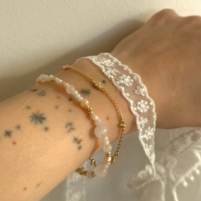 Armb�nd AYA 17 + 3 CM - Forgyldt S�lv