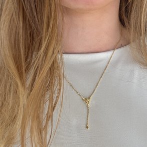 Halsk�de AYA 42 + 3 CM. - Forgyldt S�lv